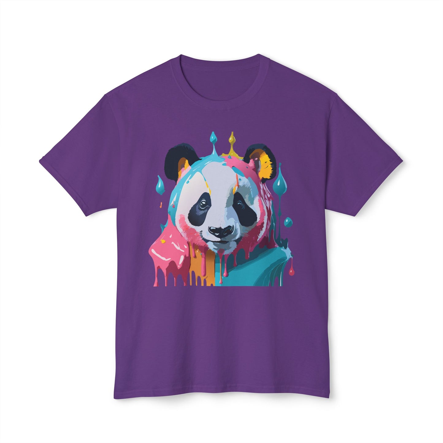 Panda T-Shirt, Vintage Panda Tee, Floral Tees, Panda Art Design Shirt, Tee Shirt with Panda Art 5