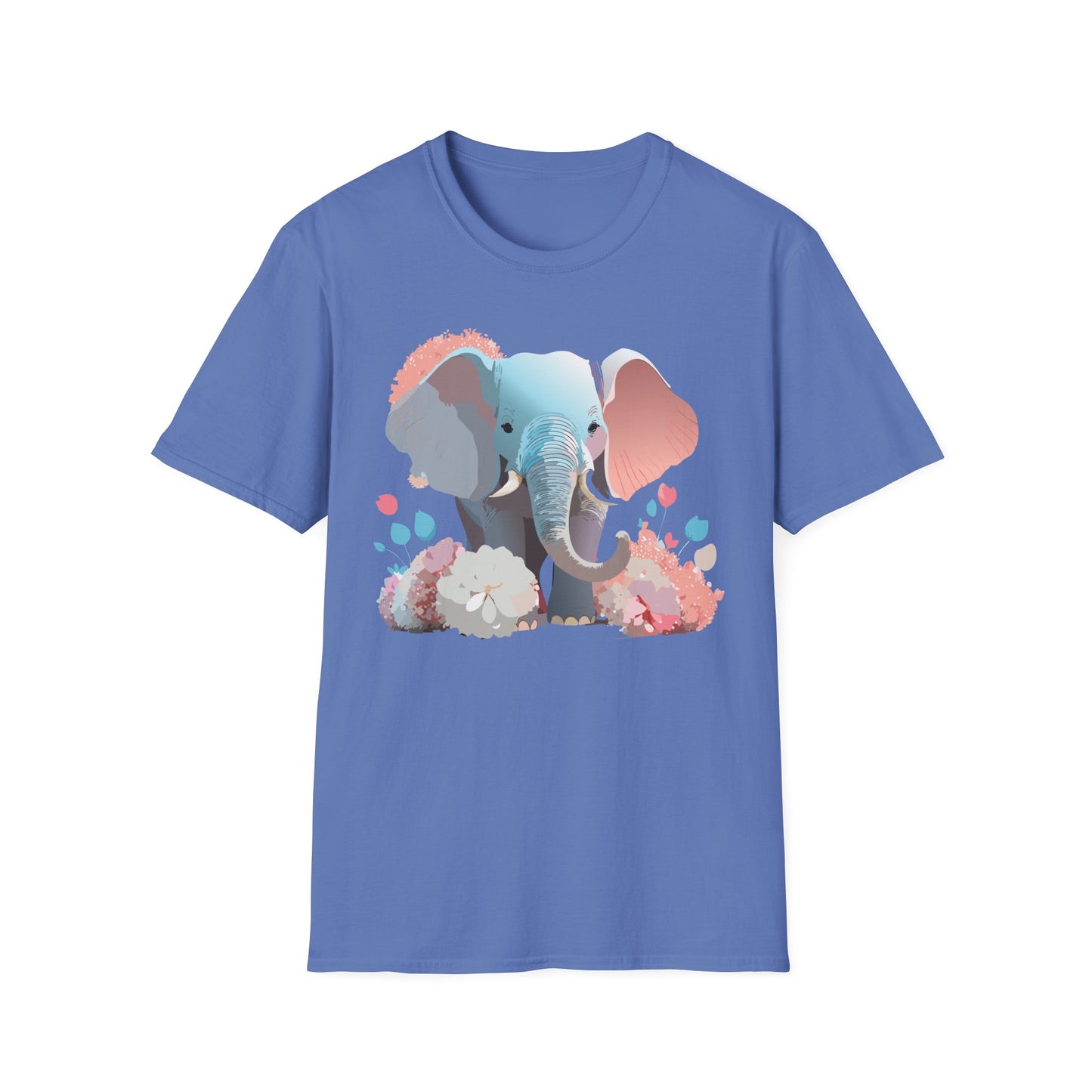 Elephant Shirt, T Shirt with Elephant, Elephant on T Shirt, T Shirt with Animation, Animals Tee Shirt