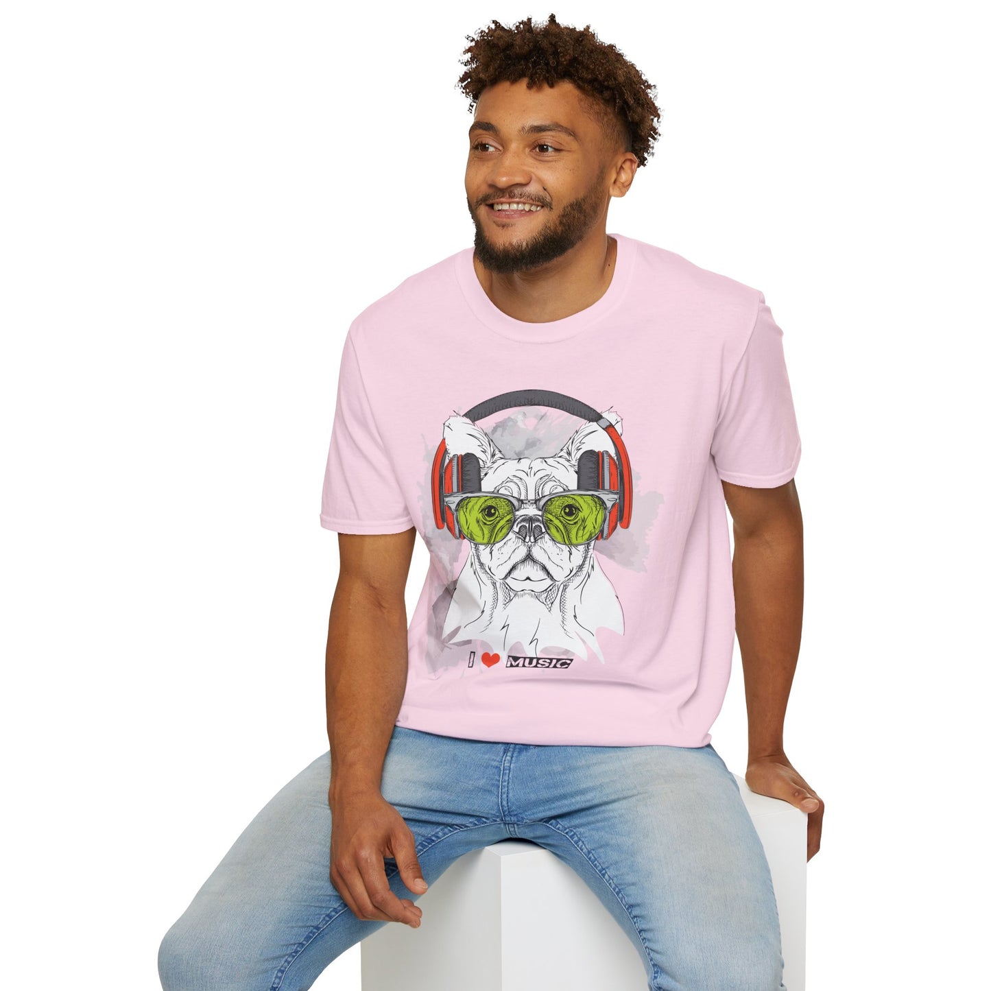 I love Music Animals Shirts, Shirt with Animals, Animals with Headphones Shirt