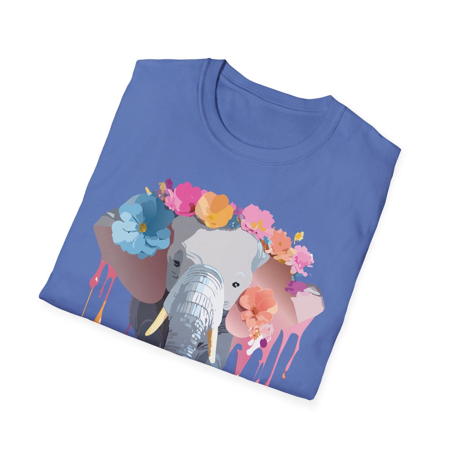 Elephant Shirt, T Shirt with Elephant, Elephant on T Shirt, T Shirt with Animation, Animals Tee Shirt