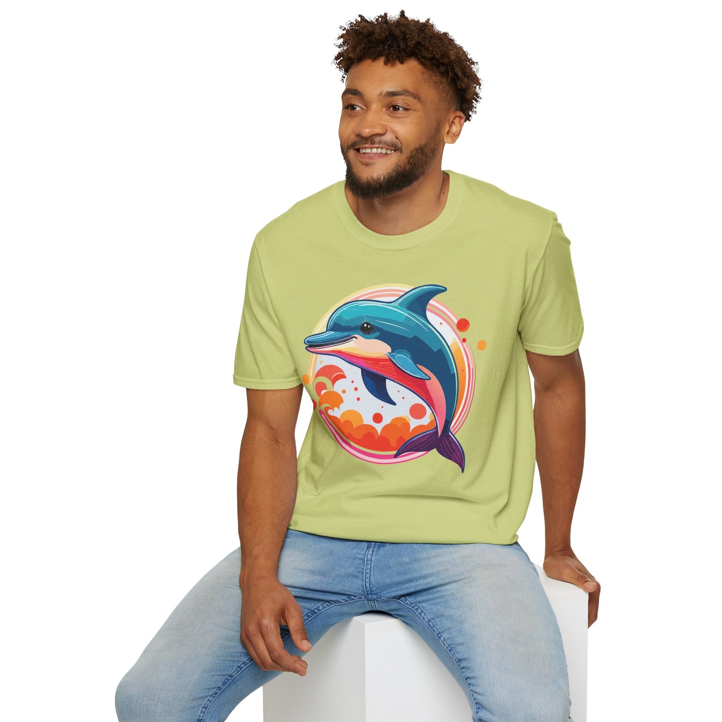 Dolphin Shirts, Shirt with Dolphin, Fish Tee Shirt, Animal Shirt