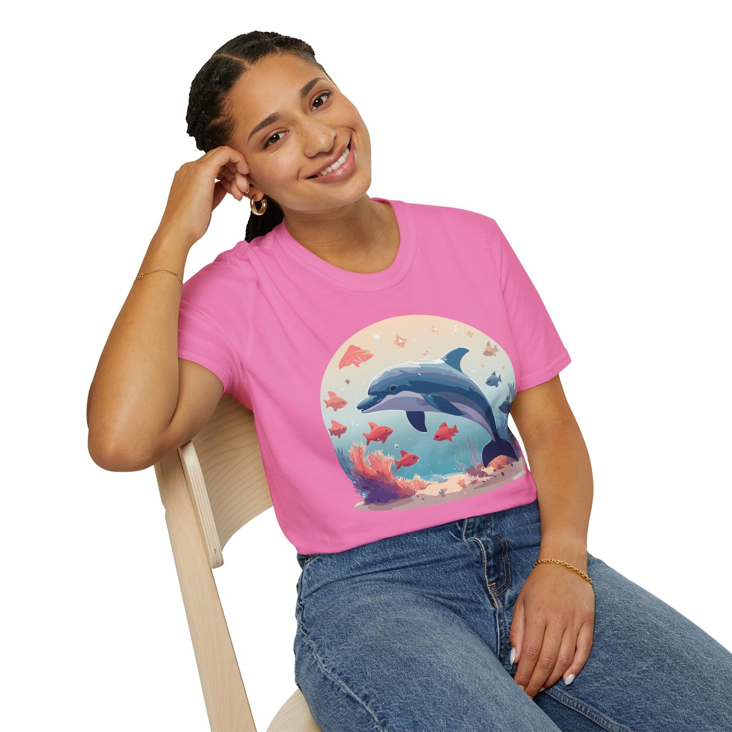 Dolphin Shirts, Shirt with Dolphin, Fish Tee Shirt, Animal Shirt