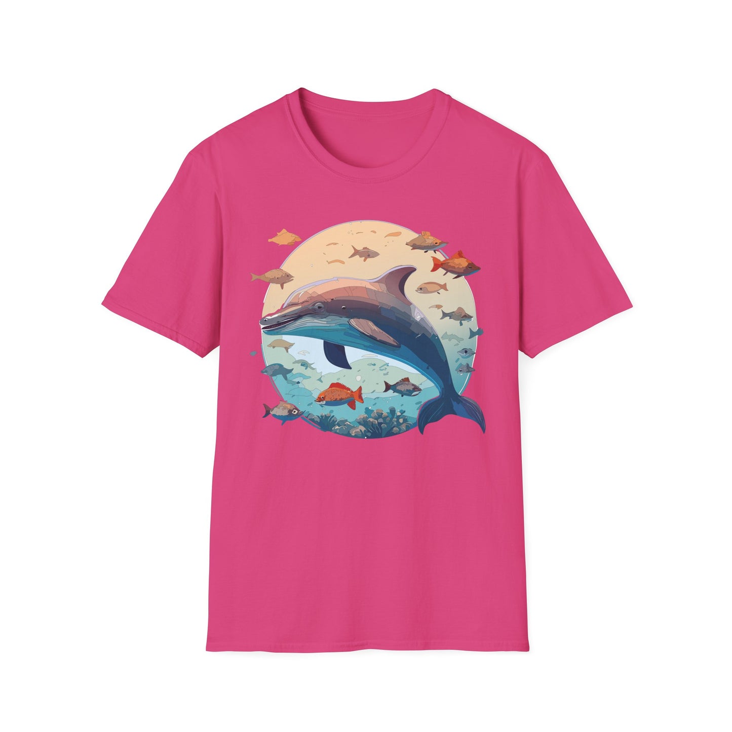 Dolphin Shirts, Shirt with Dolphin, Fish Tee Shirt, Animal Shirt