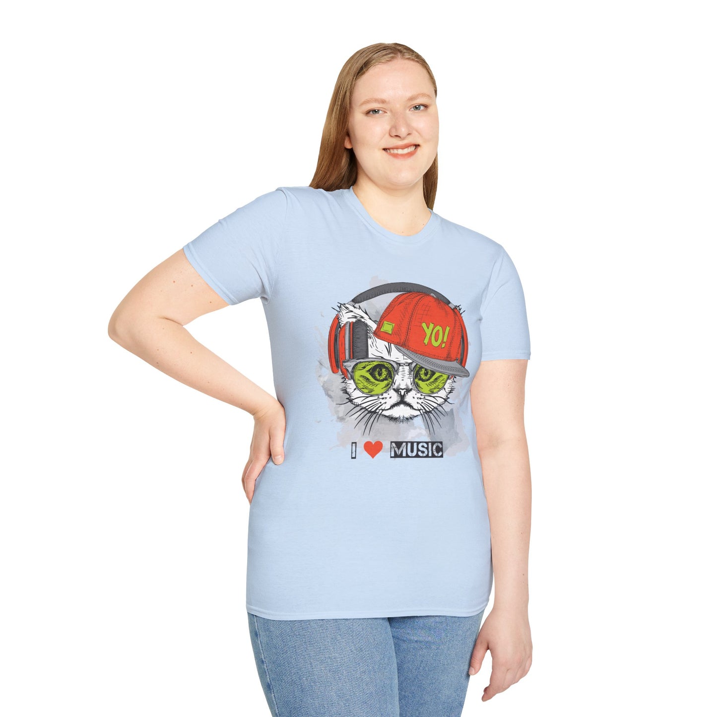 I love Music Animals Shirts, Shirt with Animals, Animals with Headphones Shirt