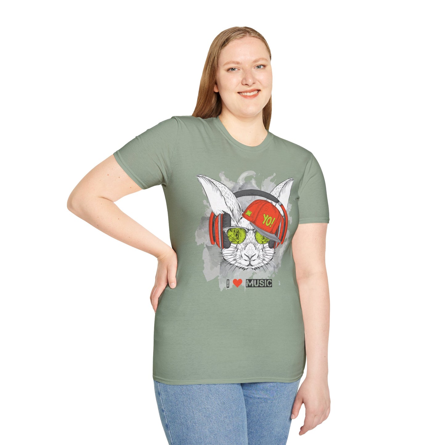 I love Music Animals Shirts, Shirt with Animals, Animals with Headphones Shirt