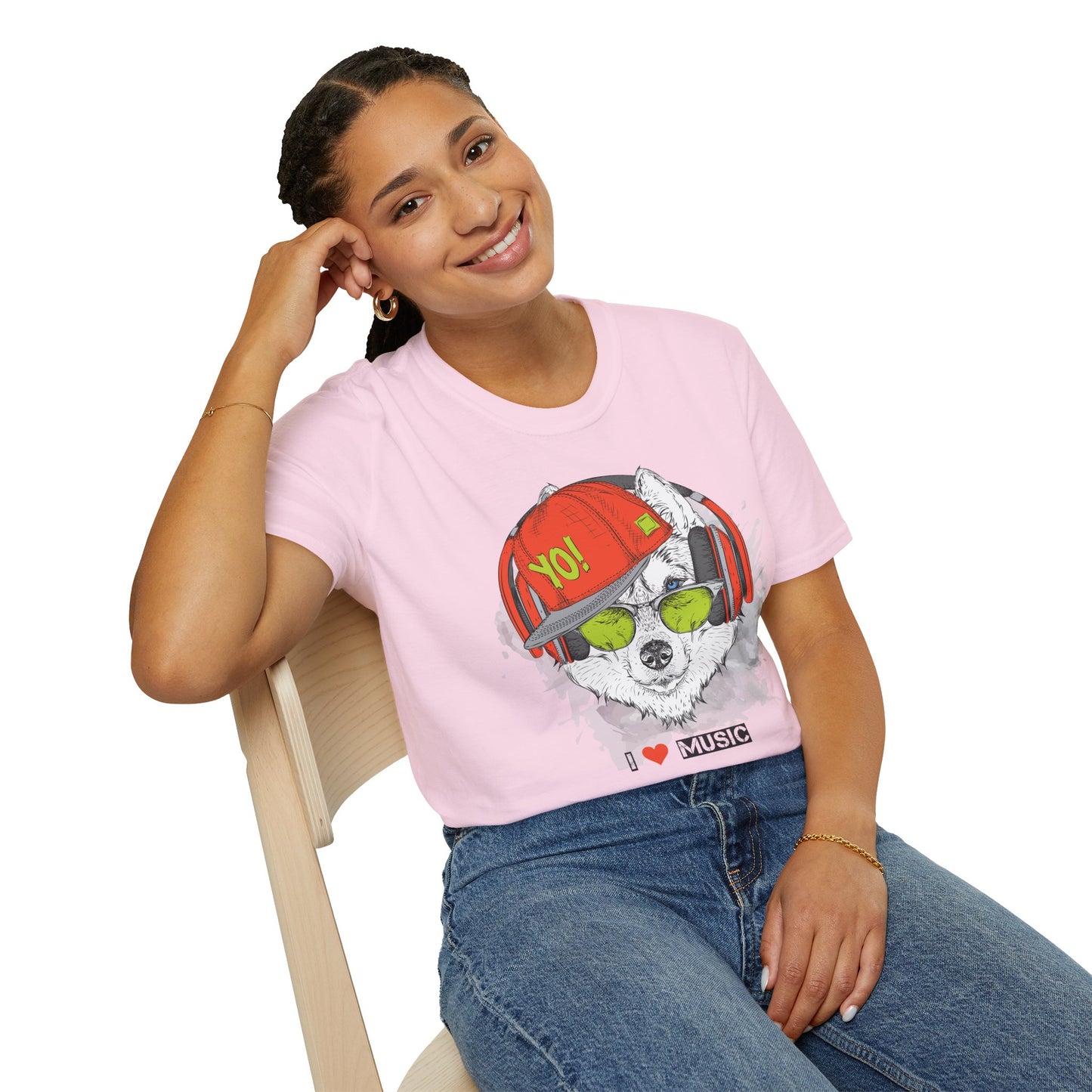 I love Music Animals Shirts, Shirt with Animals, Animals with Headphones Shirt
