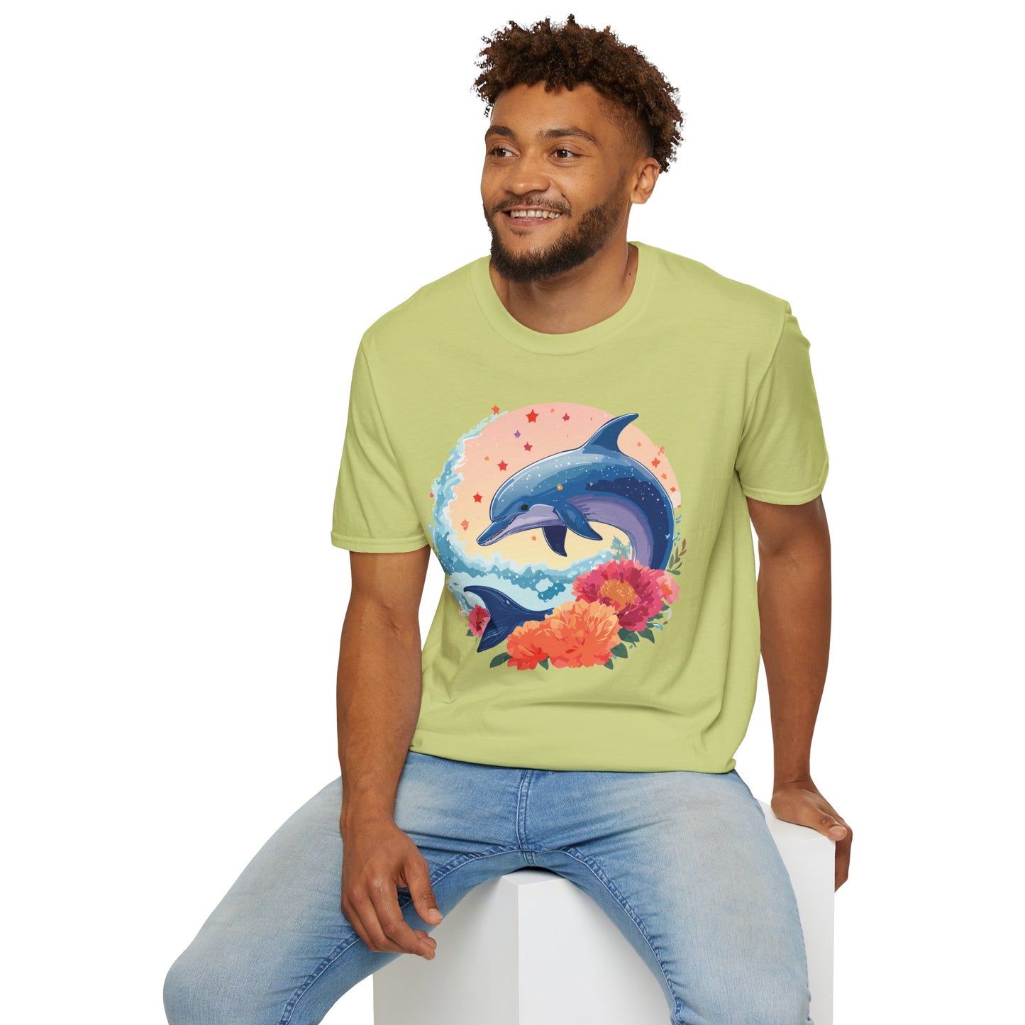 Dolphin Shirts, Shirt with Dolphin, Fish Tee Shirt, Animal Shirt
