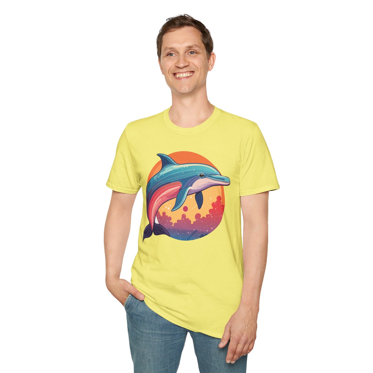 Dolphin Shirts, Shirt with Dolphin, Fish Tee Shirt, Animal Shirt