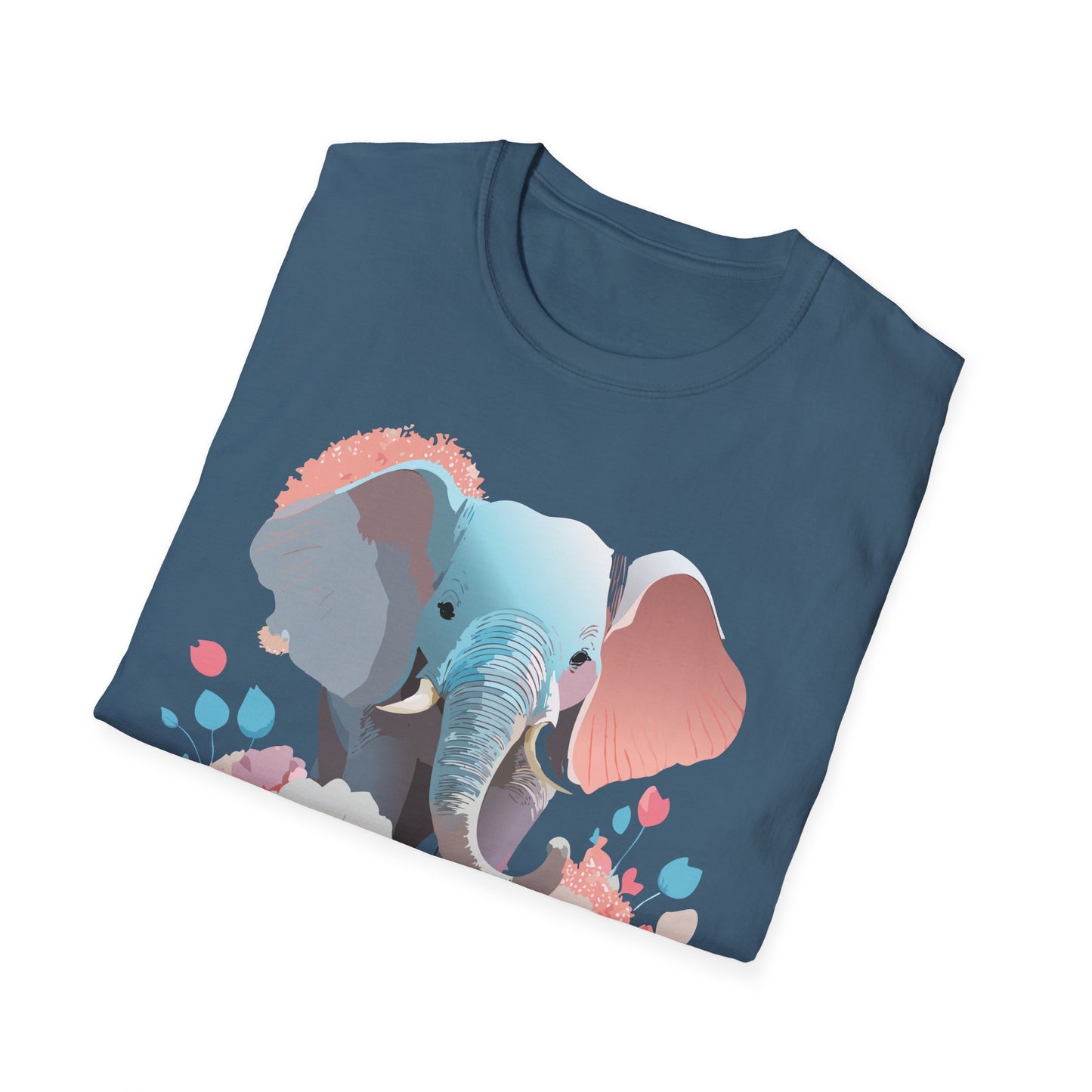 Elephant Shirt, T Shirt with Elephant, Elephant on T Shirt, T Shirt with Animation, Animals Tee Shirt