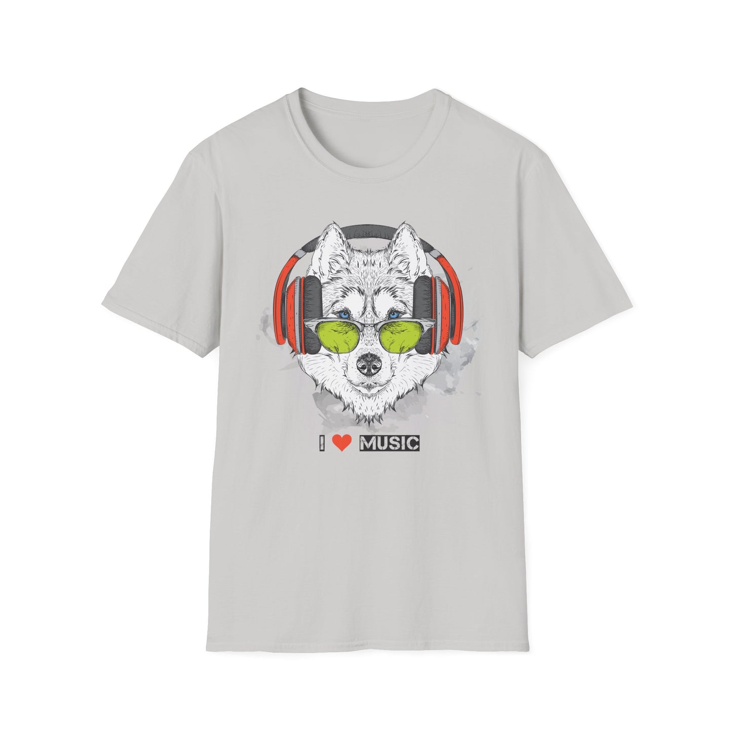 I love Music Animals Shirts, Shirt with Animals, Animals with Headphones Shirt