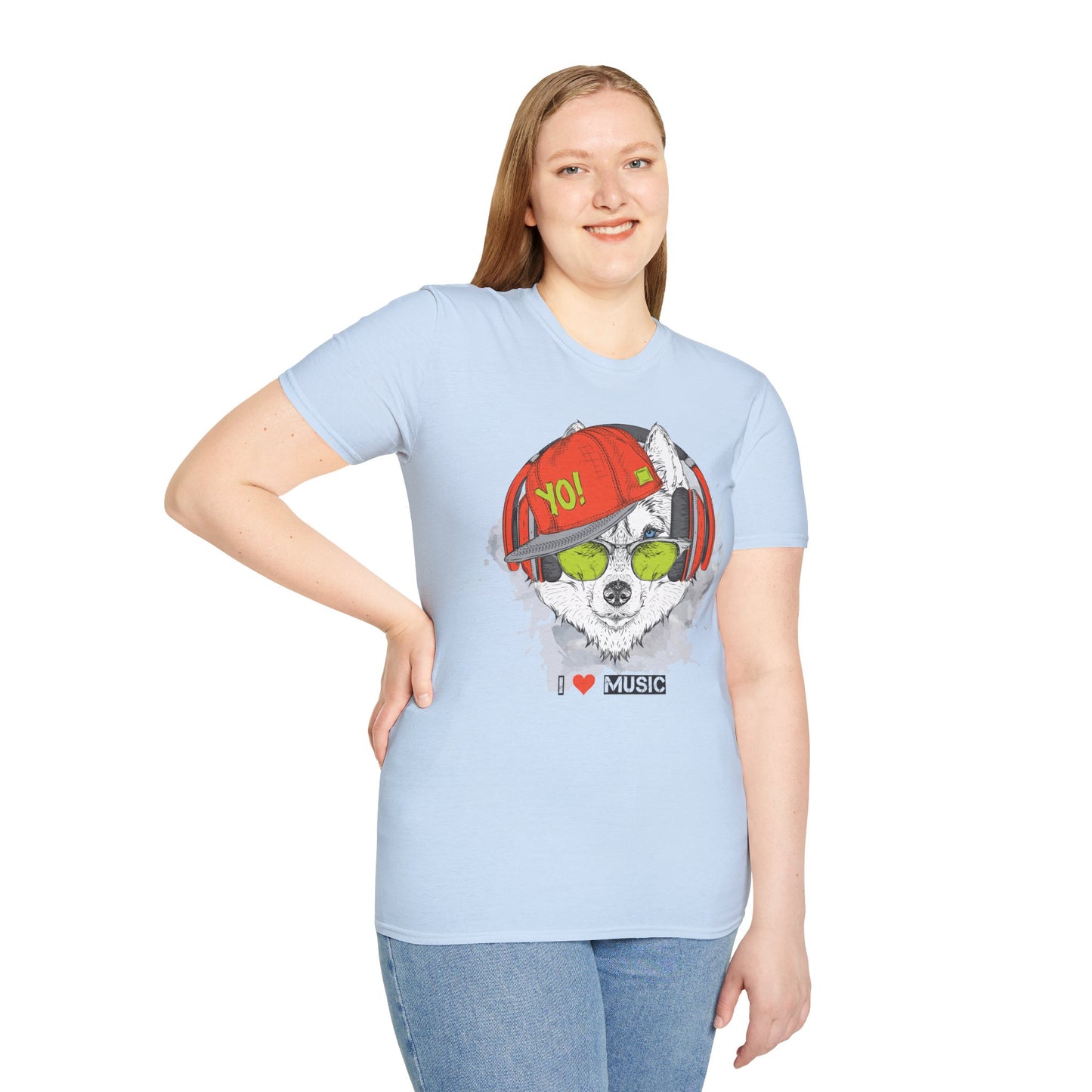 I love Music Animals Shirts, Shirt with Animals, Animals with Headphones Shirt