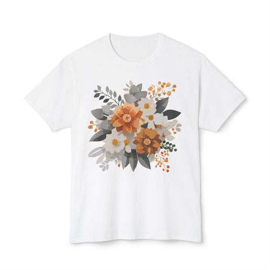 Floral T-Shirt, Vintage Flowers Tee, Floral Tees, Floral Art Design Shirt, Tee Shirt with Floral Art 20