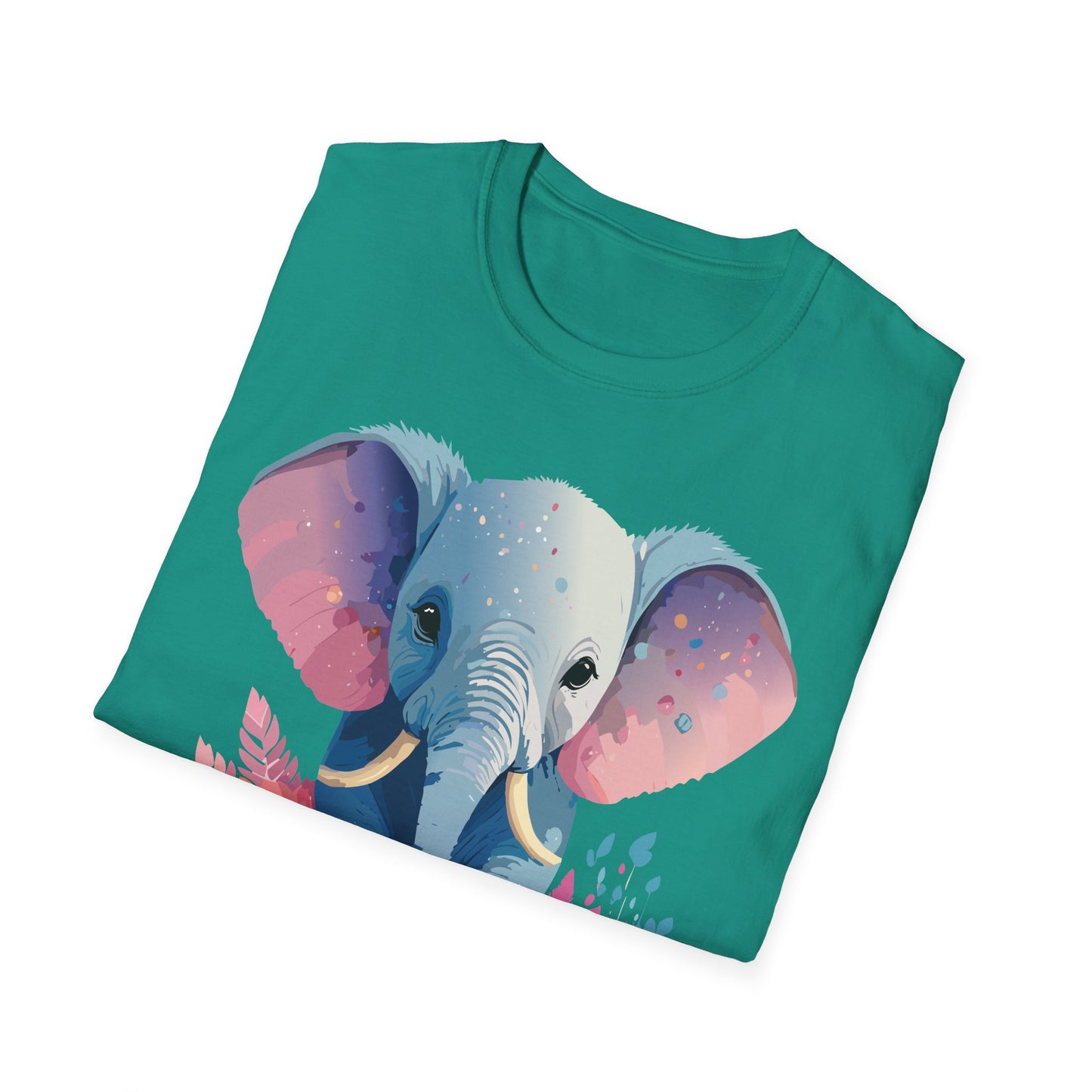 Elephant Shirt, T Shirt with Elephant, Elephant on T Shirt, T Shirt with Animation, Animals Tee Shirt