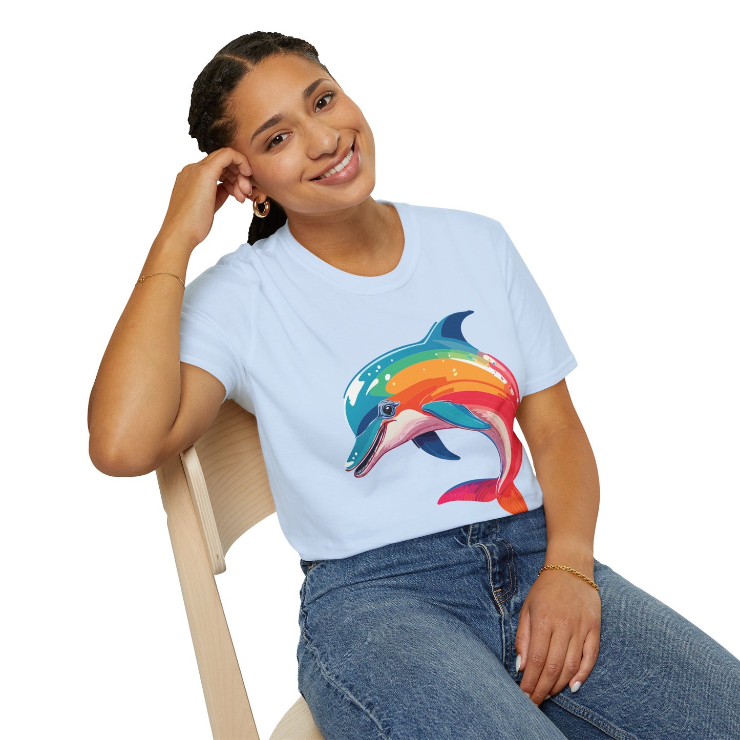 Dolphin Shirts, Shirt with Dolphin, Fish Tee Shirt, Animal Shirt