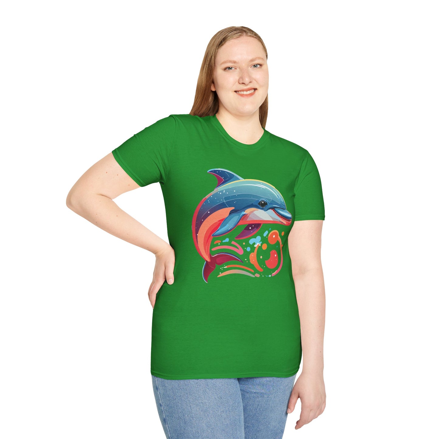 Dolphin Shirts, Shirt with Dolphin, Fish Tee Shirt, Animal Shirt