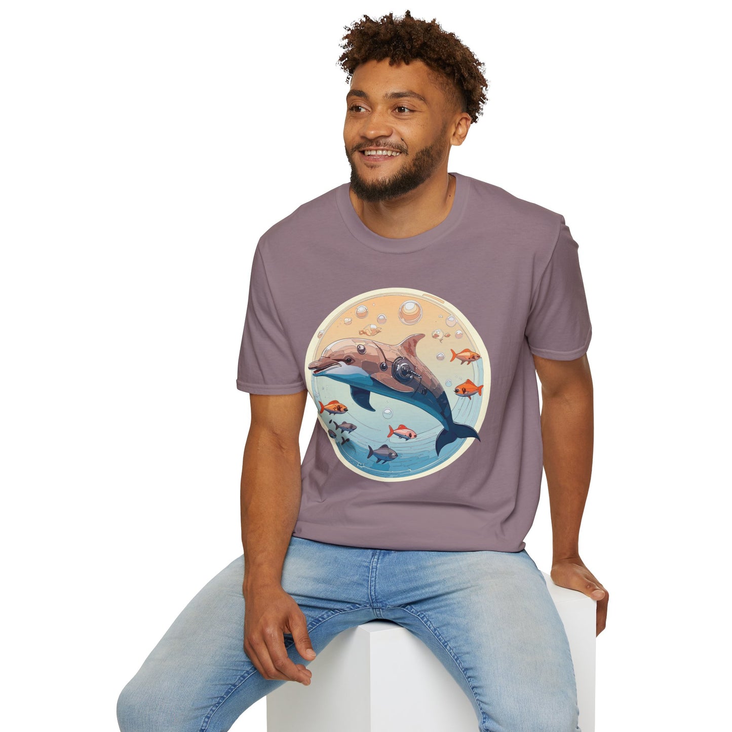 Dolphin Shirts, Shirt with Dolphin, Fish Tee Shirt, Animal Shirt