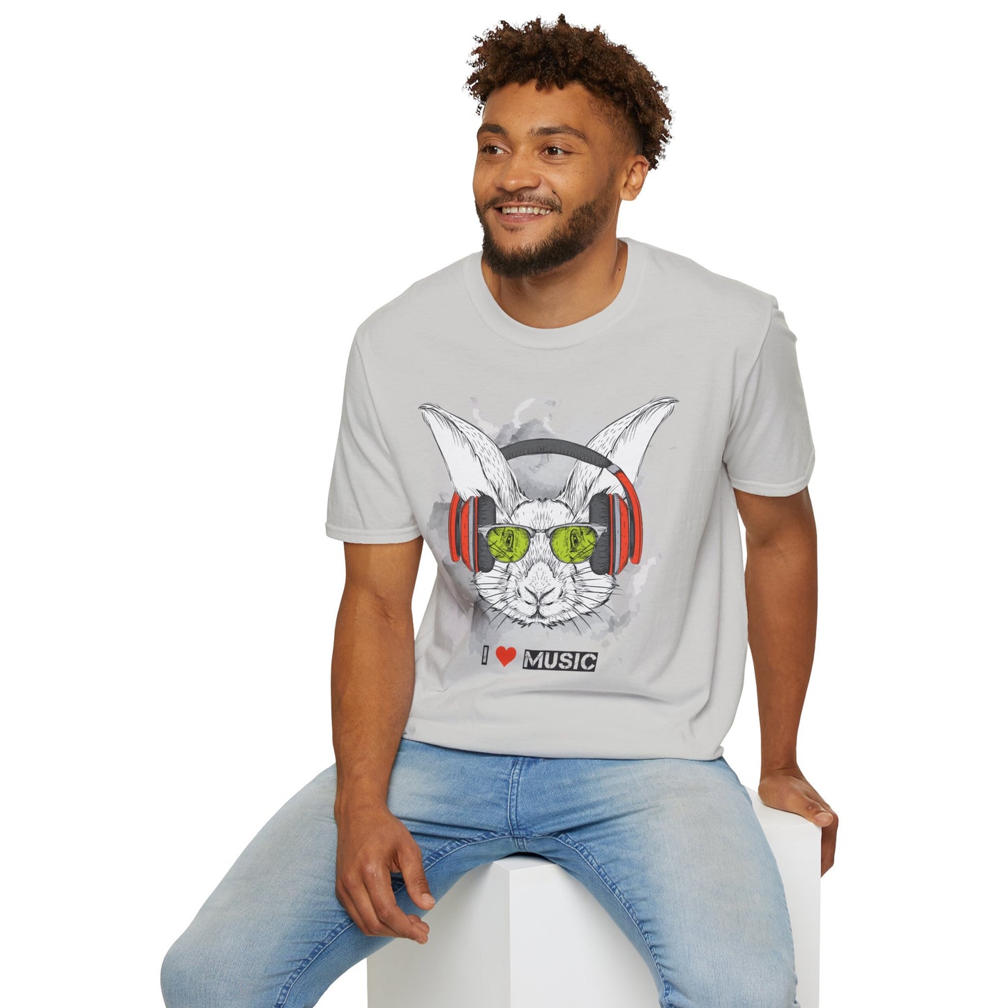 I love Music Animals Shirts, Shirt with Animals, Animals with Headphones Shirt