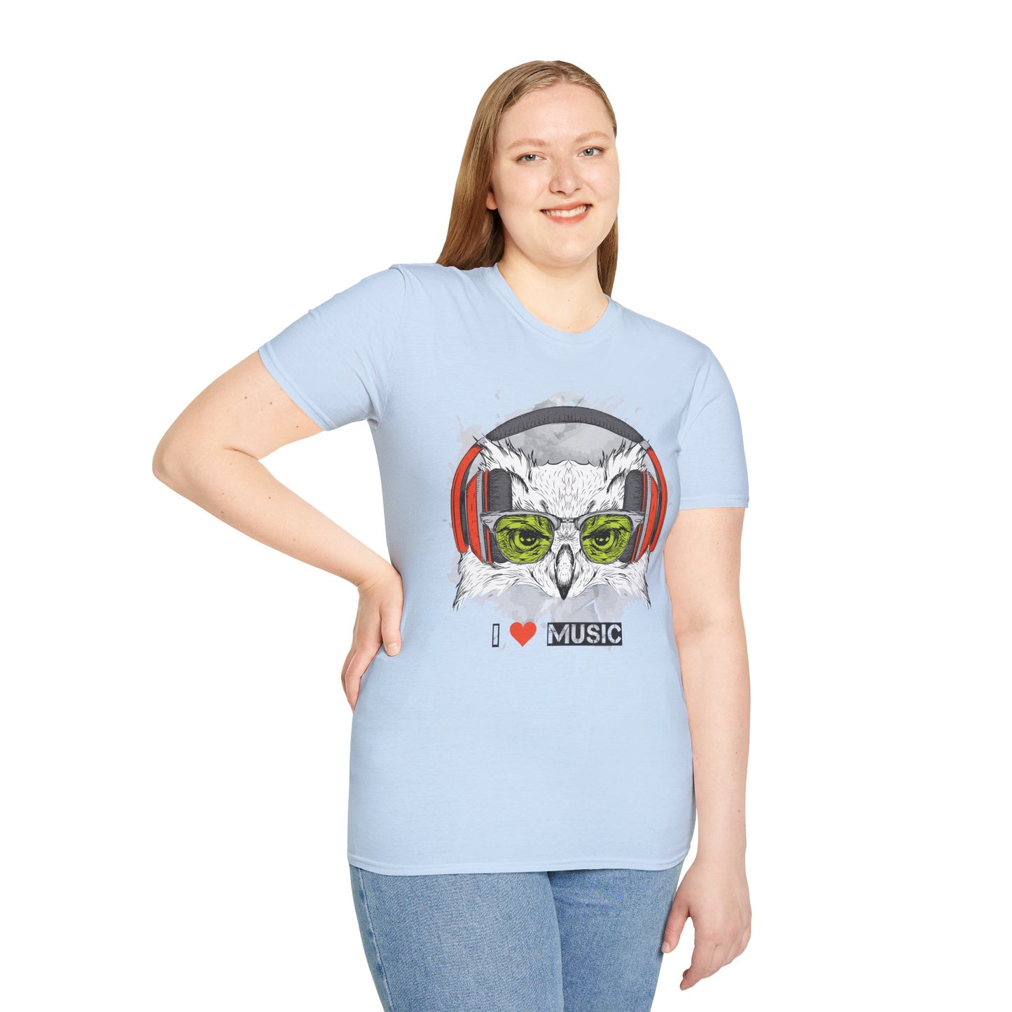 I love Music Animals Shirts, Shirt with Animals, Animals with Headphones Shirt