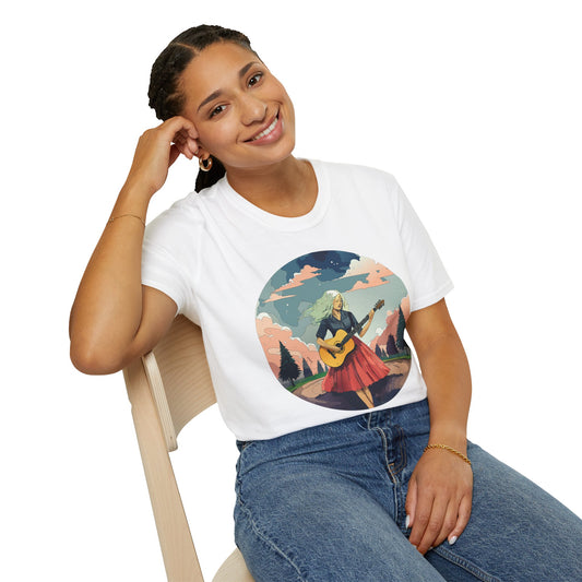 Womens Graphic T Shirt Art Design Ladies Tee Softstyle Gildan 64000 100 Percent Cotton