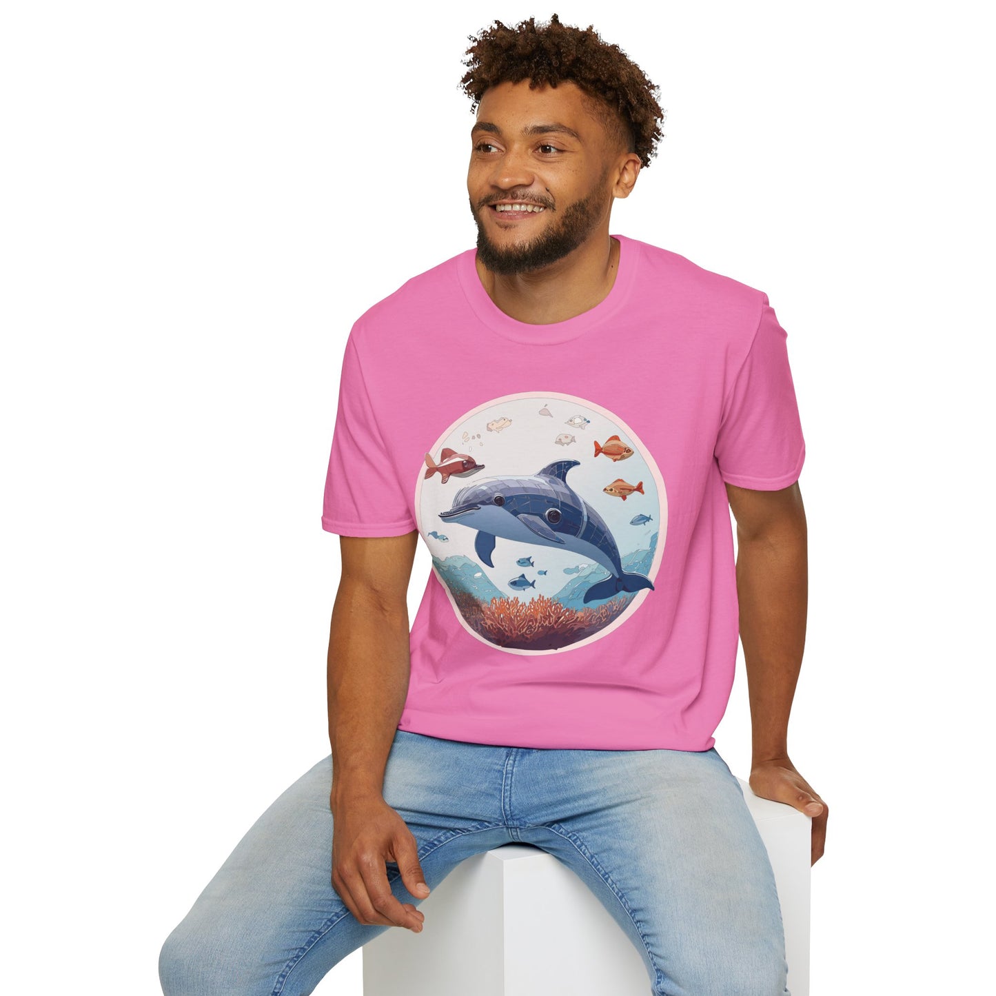 Dolphin Shirts, Shirt with Dolphin, Fish Tee Shirt, Animal Shirt
