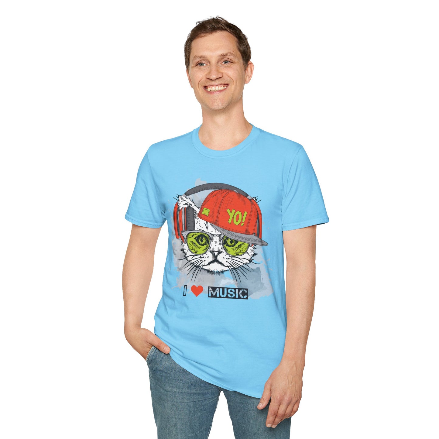 I love Music Animals Shirts, Shirt with Animals, Animals with Headphones Shirt