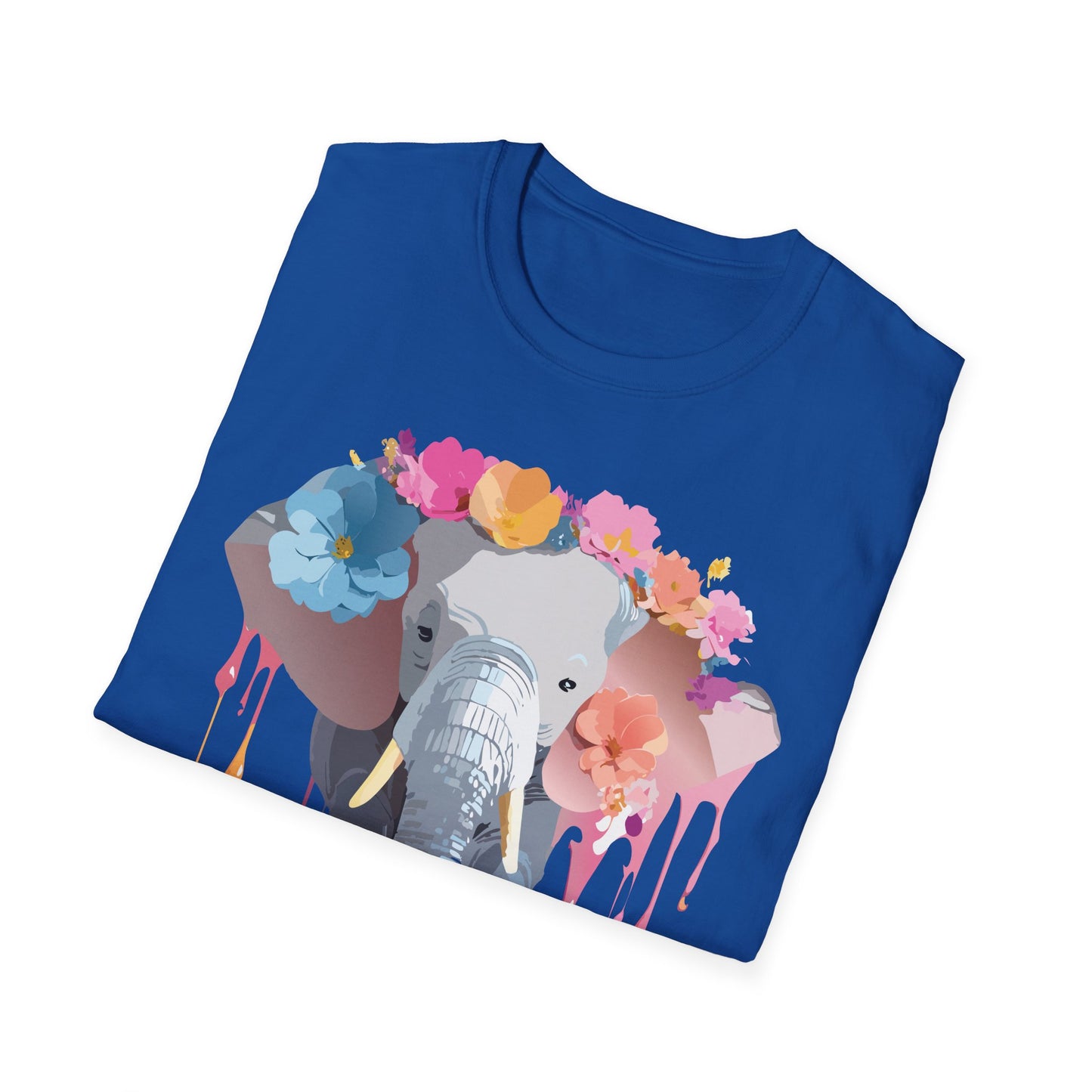 Elephant Shirt, T Shirt with Elephant, Elephant on T Shirt, T Shirt with Animation, Animals Tee Shirt