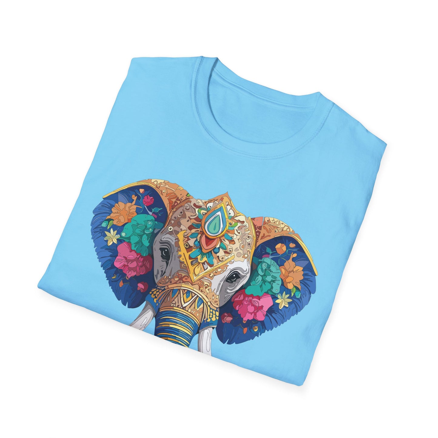 Elephant Shirt, T Shirt with Elephant, Elephant on T Shirt, T Shirt with Animation, Animals Tee Shirt