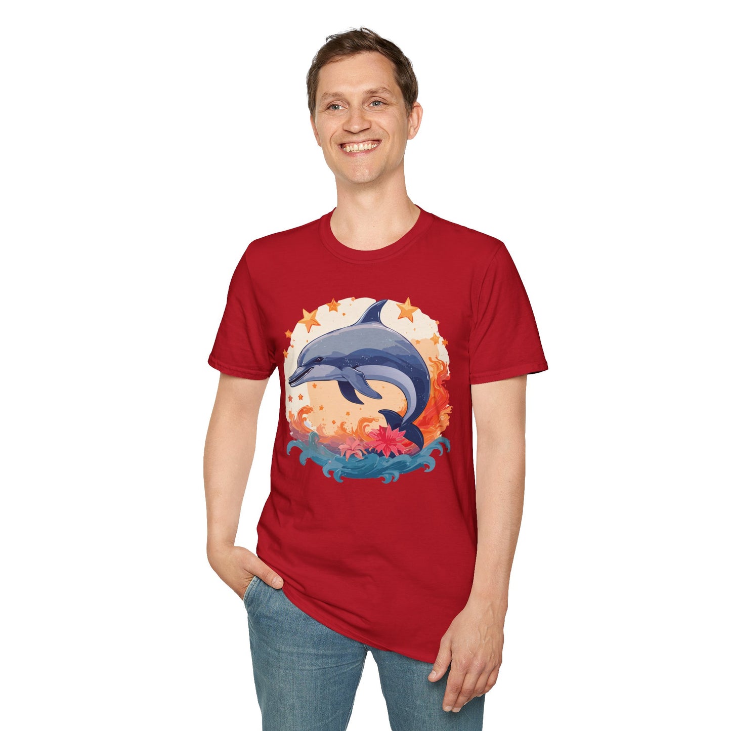 Dolphin Shirts, Shirt with Dolphin, Fish Tee Shirt, Animal Shirt