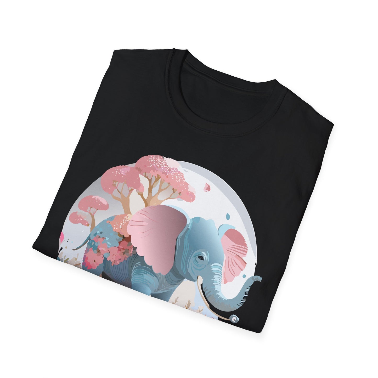 Elephant Shirt, T Shirt with Elephant, Elephant on T Shirt, T Shirt with Animation, Animals Tee Shirt