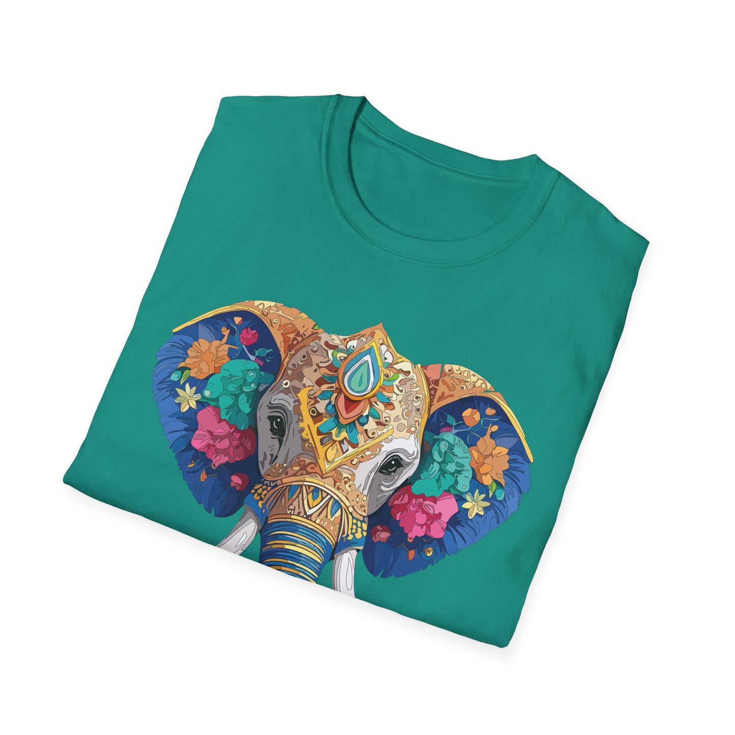 Elephant Shirt, T Shirt with Elephant, Elephant on T Shirt, T Shirt with Animation, Animals Tee Shirt