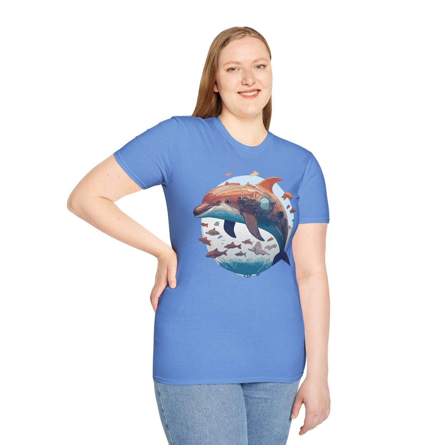 Dolphin Shirts, Shirt with Dolphin, Fish Tee Shirt, Animal Shirt