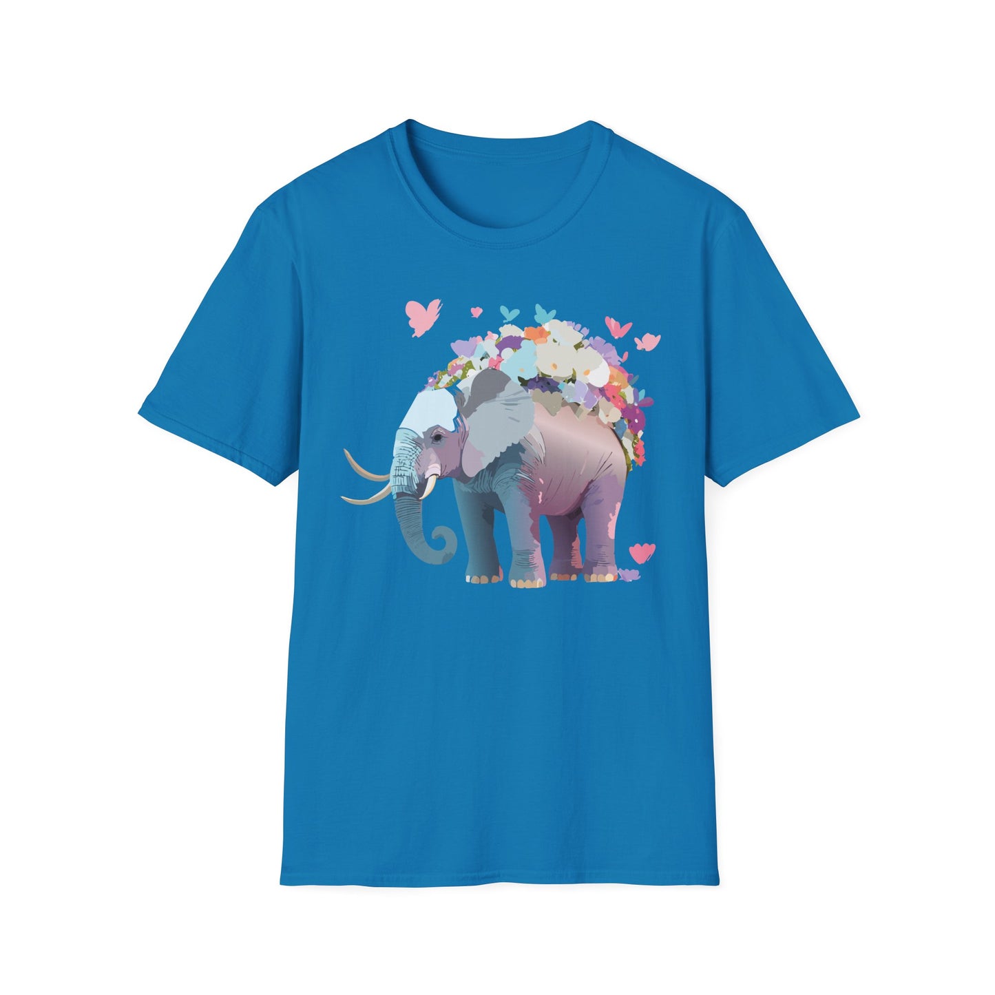 Elephant Shirt, T Shirt with Elephant, Elephant on T Shirt, T Shirt with Animation, Animals Tee Shirt