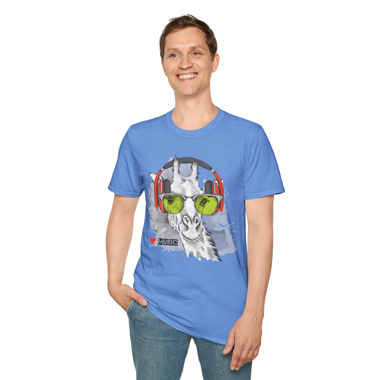 I love Music Animals Shirts, Shirt with Animals, Animals with Headphones Shirt