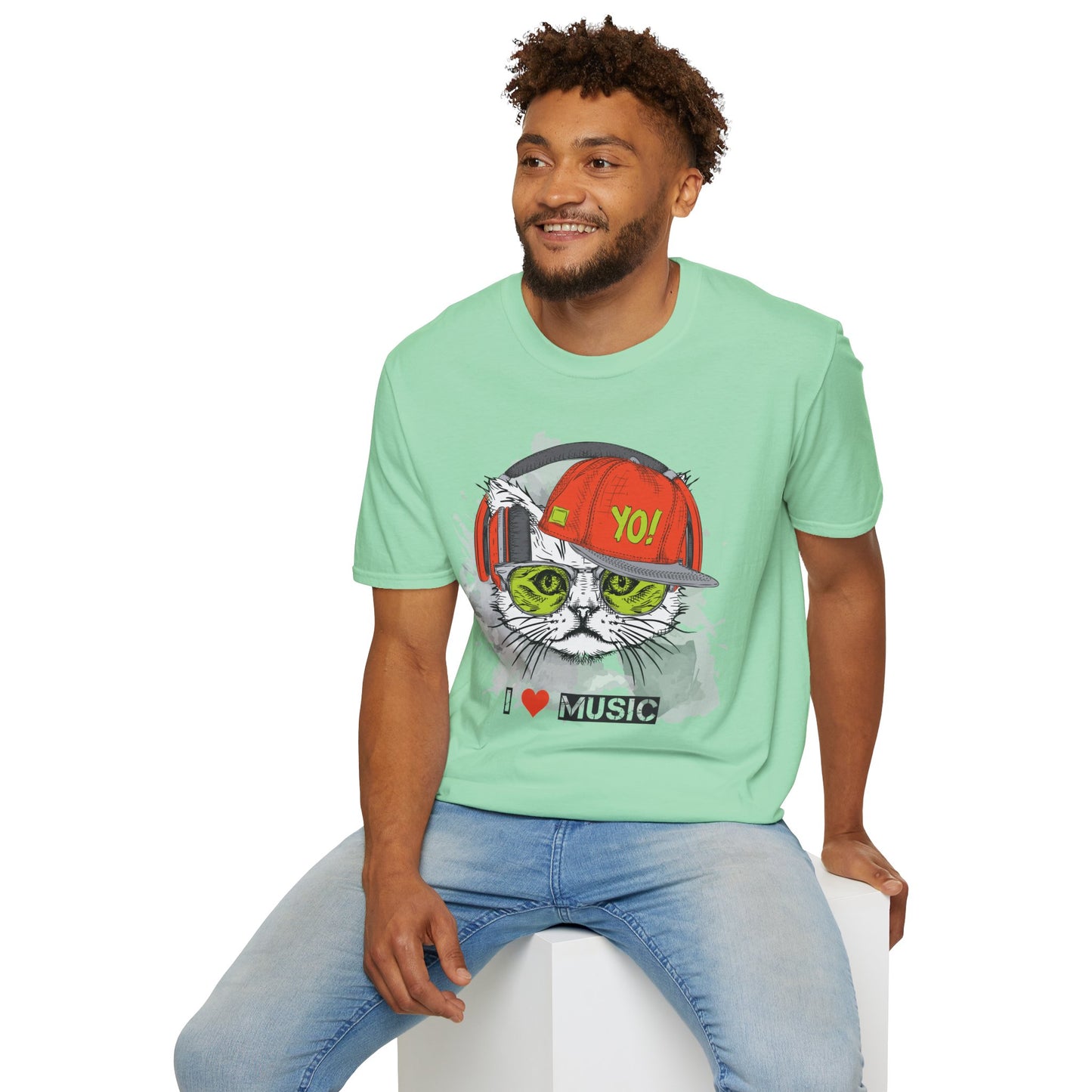 I love Music Animals Shirts, Shirt with Animals, Animals with Headphones Shirt