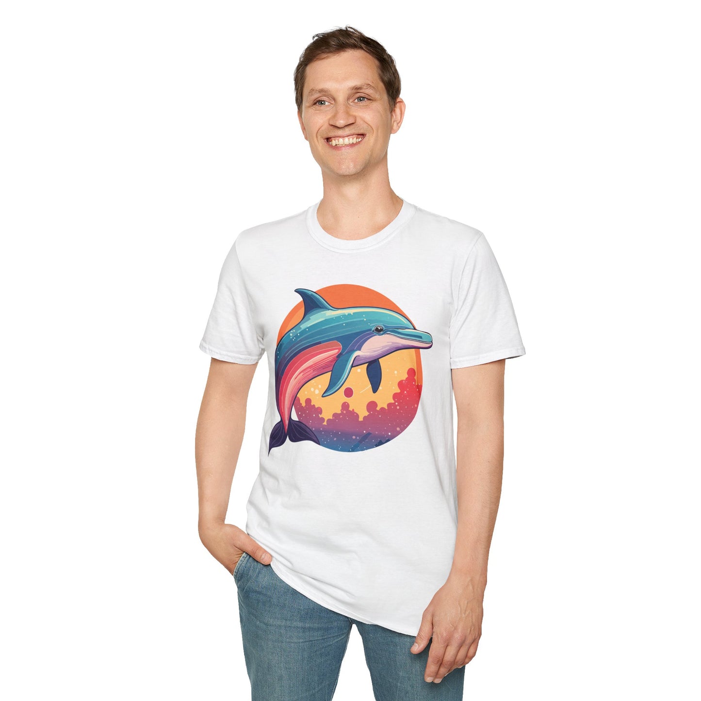 Dolphin Shirts, Shirt with Dolphin, Fish Tee Shirt, Animal Shirt