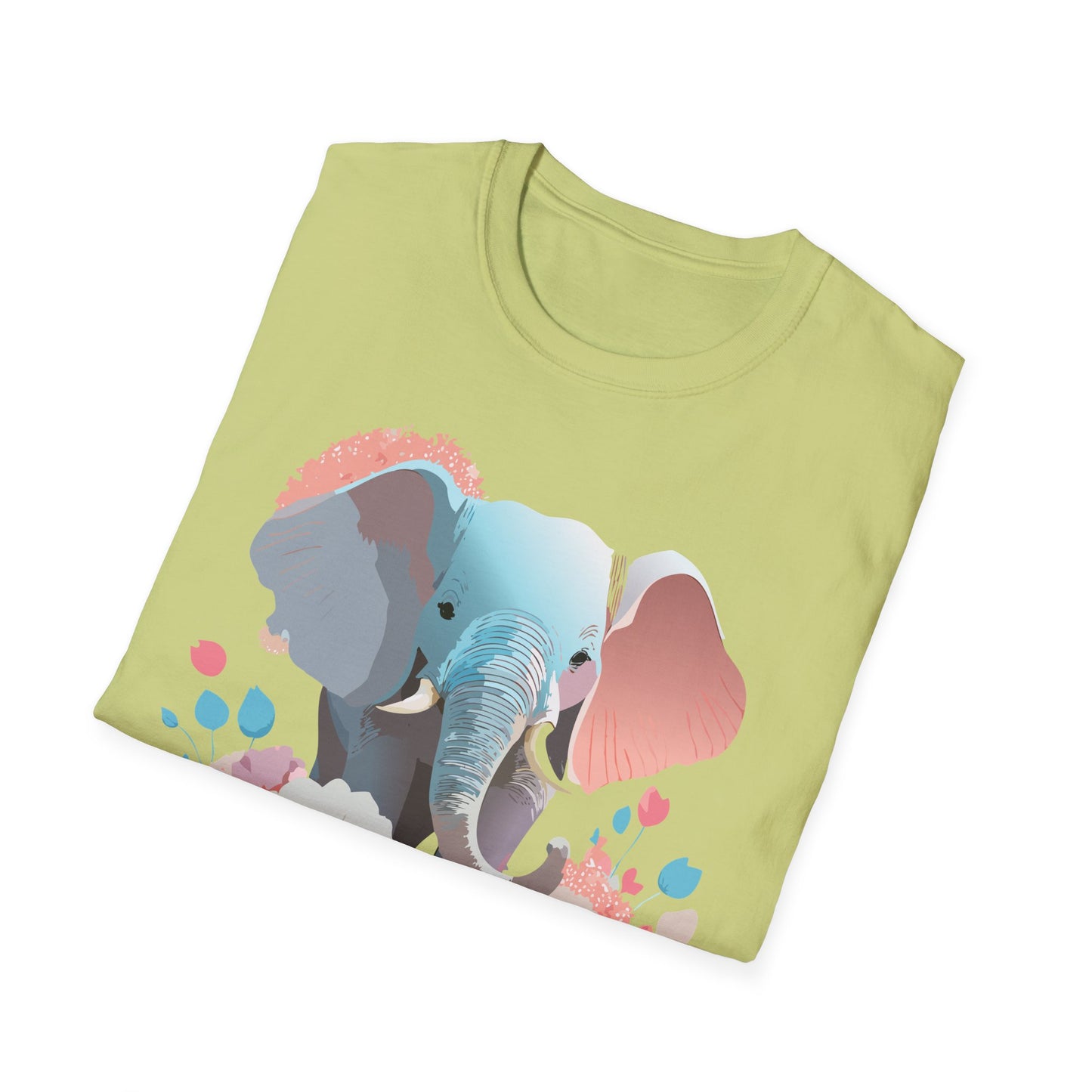 Elephant Shirt, T Shirt with Elephant, Elephant on T Shirt, T Shirt with Animation, Animals Tee Shirt