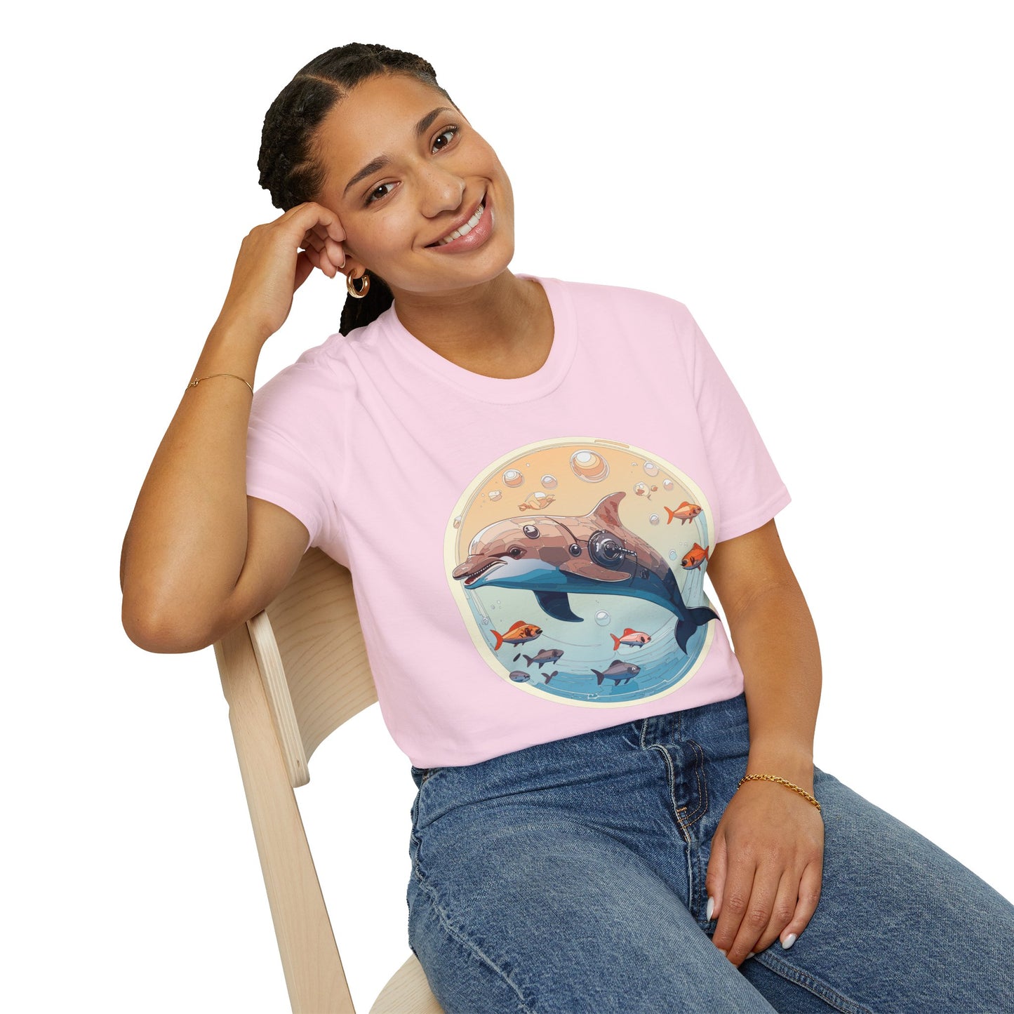 Dolphin Shirts, Shirt with Dolphin, Fish Tee Shirt, Animal Shirt