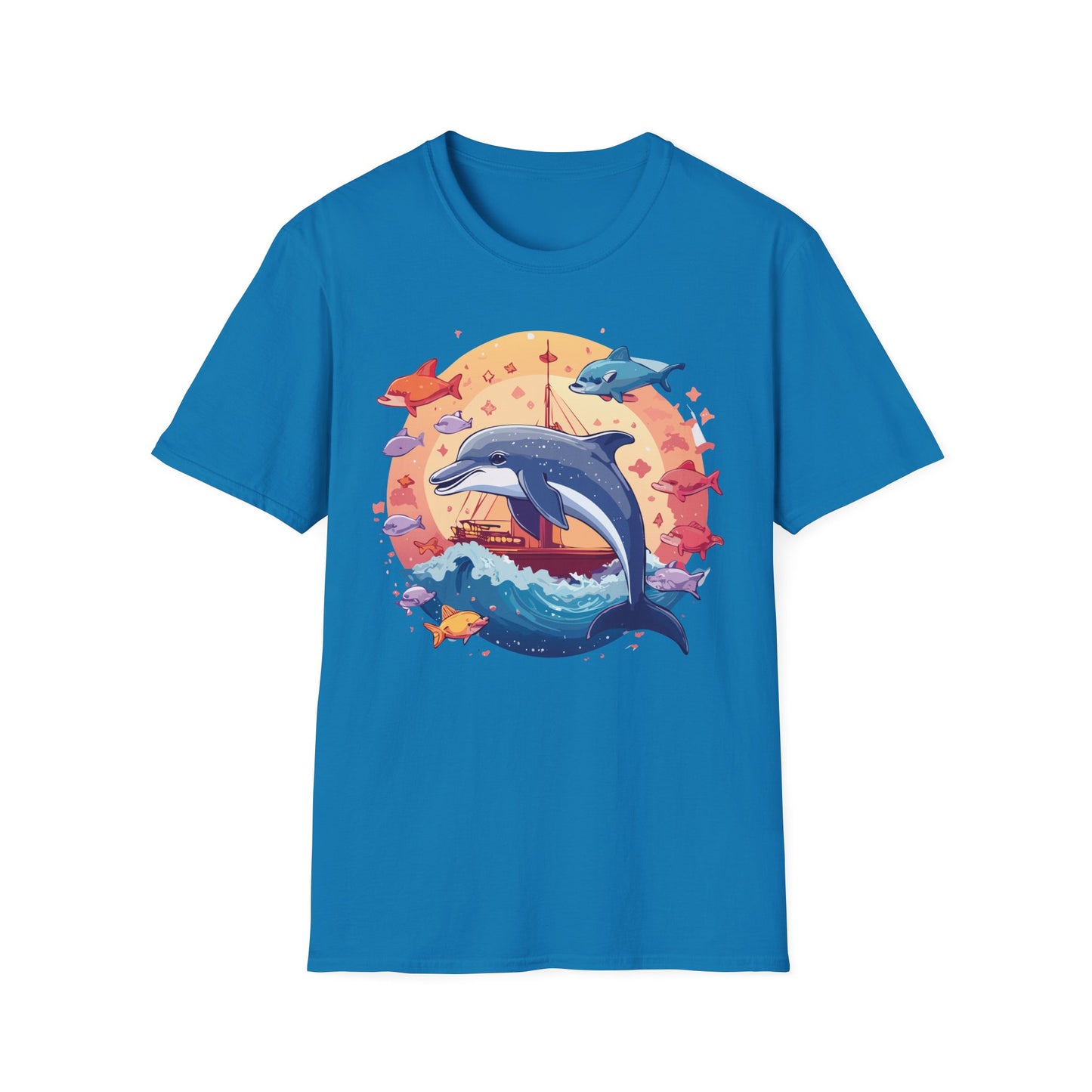 Dolphin Shirts, Shirt with Dolphin, Fish Tee Shirt, Animal Shirt