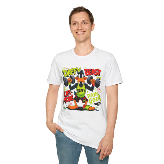 Cartoon T Shirt Funny Animals Print Unisex Animation Tee Gildan Softstyle 64000
