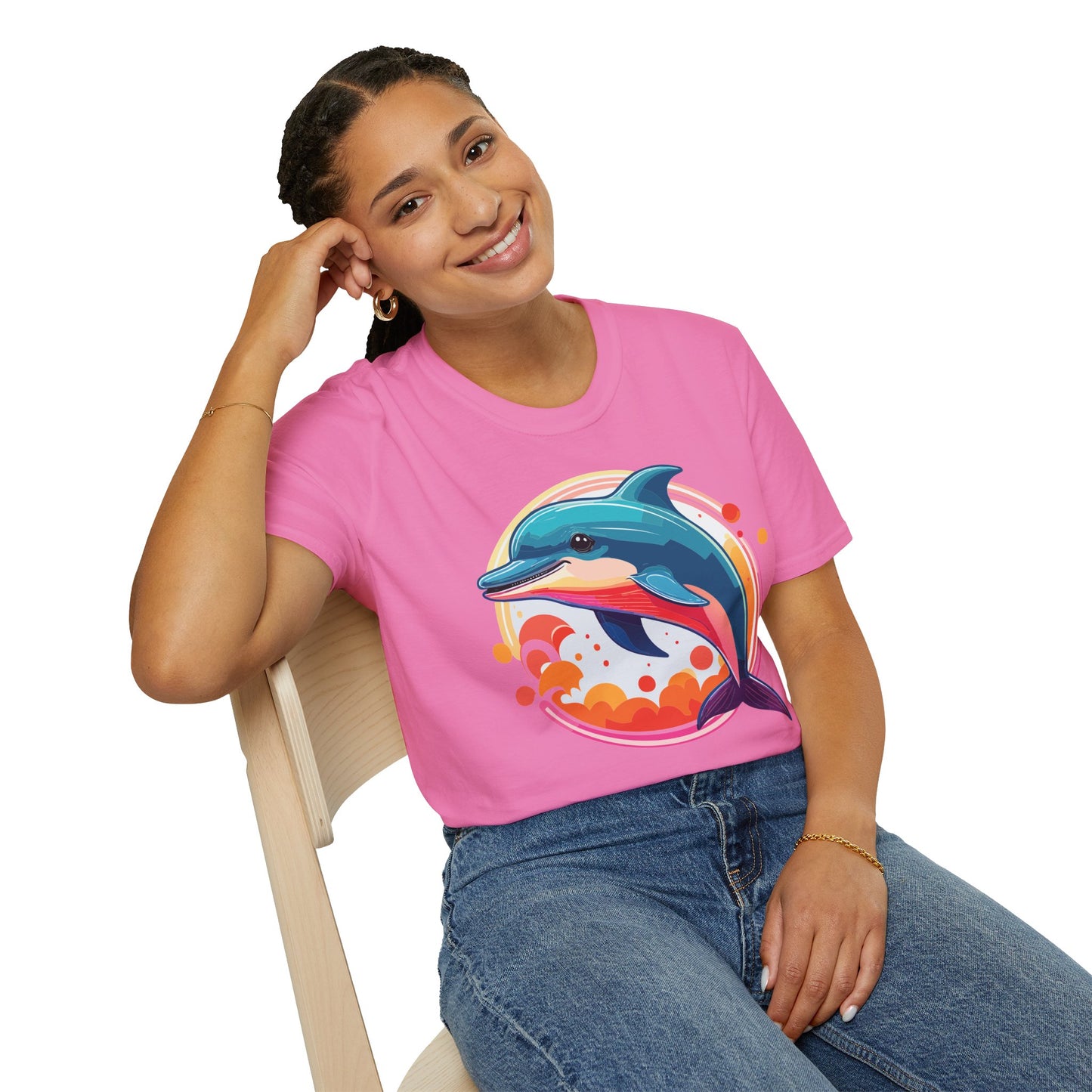 Dolphin Shirts, Shirt with Dolphin, Fish Tee Shirt, Animal Shirt