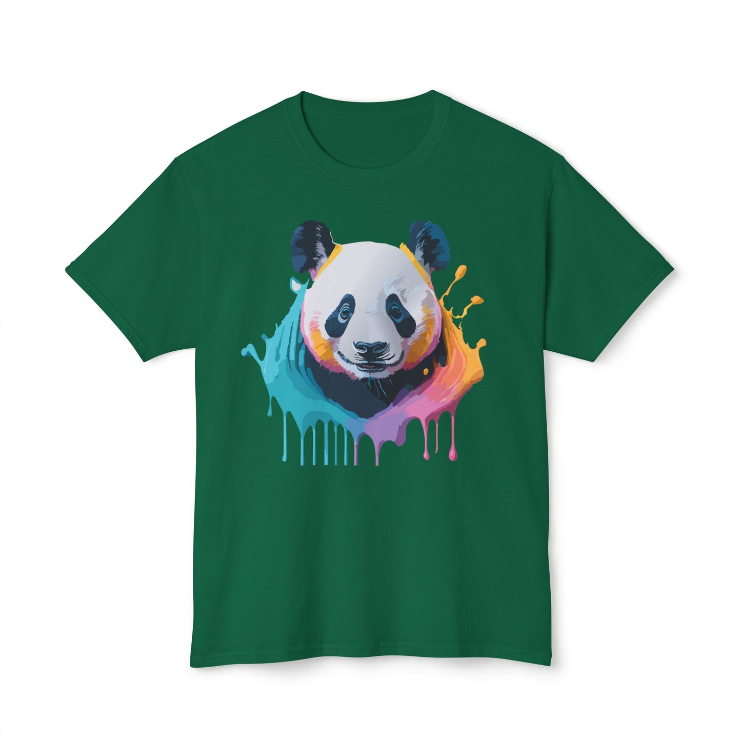 Panda T-Shirt, Vintage Panda Tee, Floral Tees, Panda Art Design Shirt, Tee Shirt with Panda Art 1