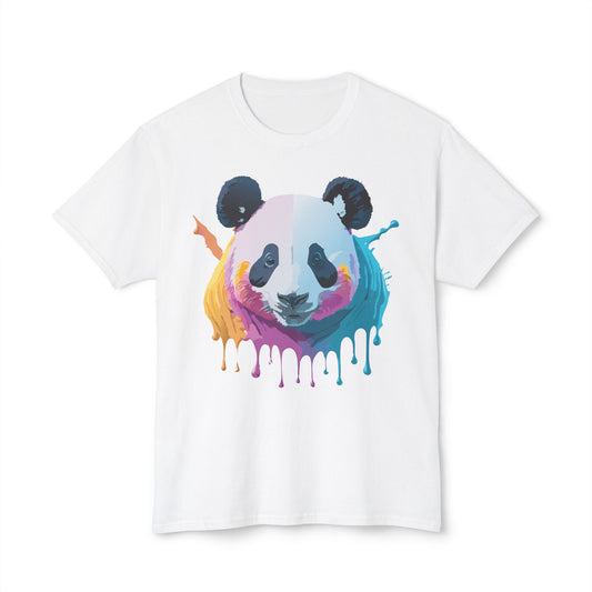 Panda T-Shirt, Vintage Panda Tee, Floral Tees, Panda Art Design Shirt, Tee Shirt with Panda Art 2