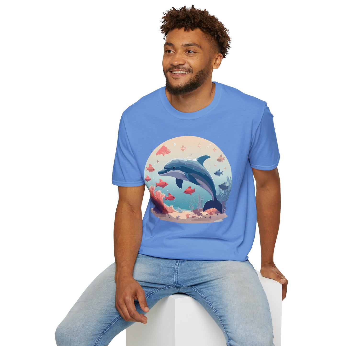 Dolphin Shirts, Shirt with Dolphin, Fish Tee Shirt, Animal Shirt