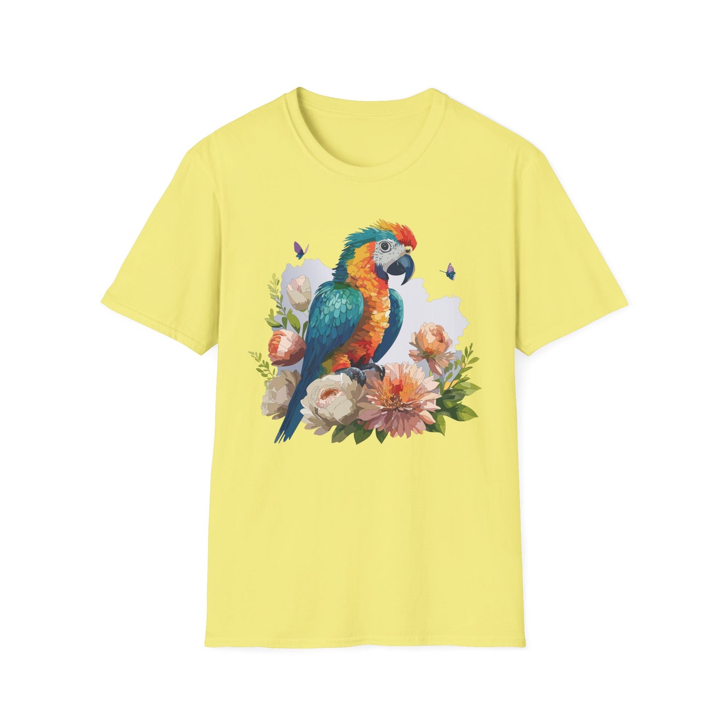 Bird T-Shirt, Floral Bird T Shirt, Shirt with Bird, Shirt with Animal