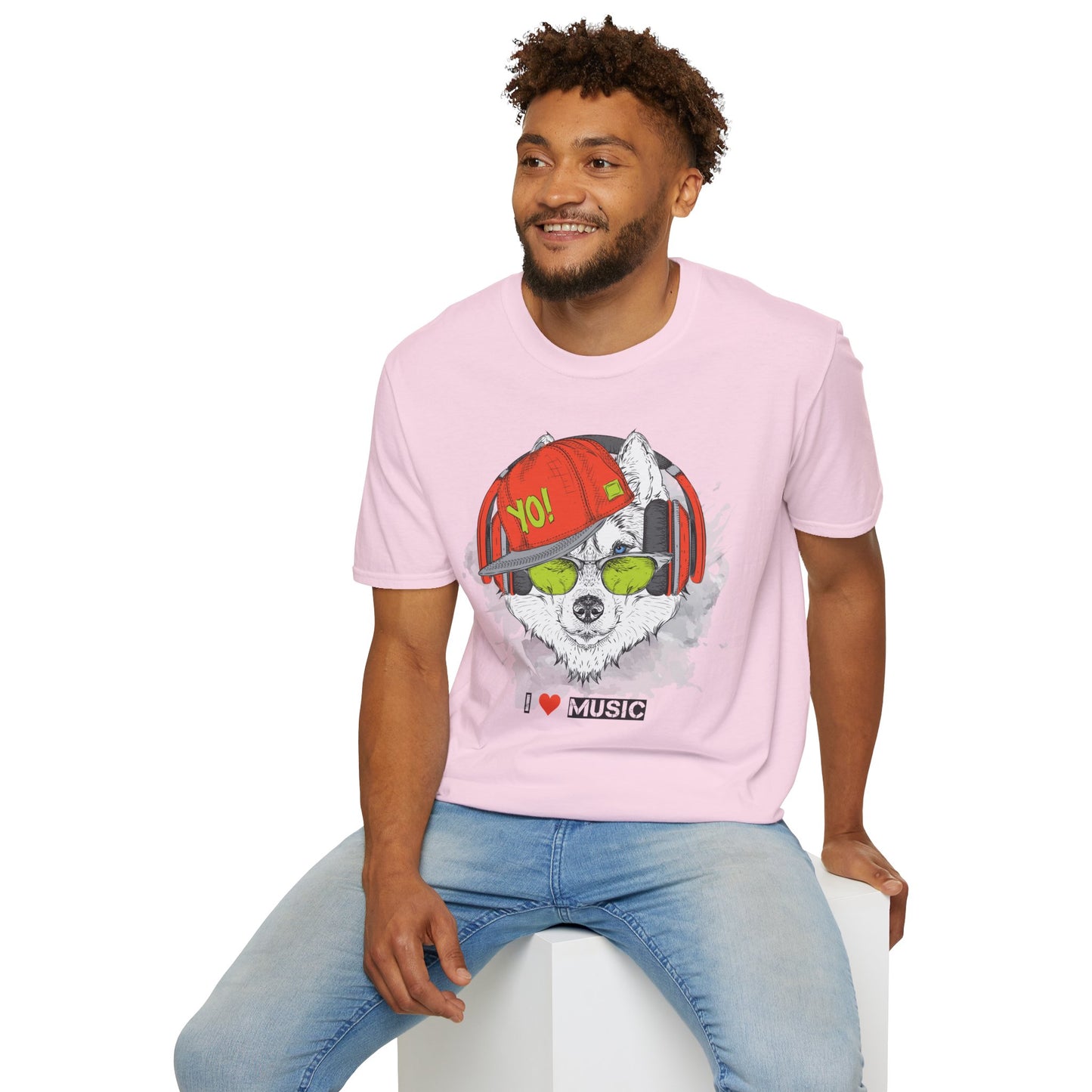 I love Music Animals Shirts, Shirt with Animals, Animals with Headphones Shirt