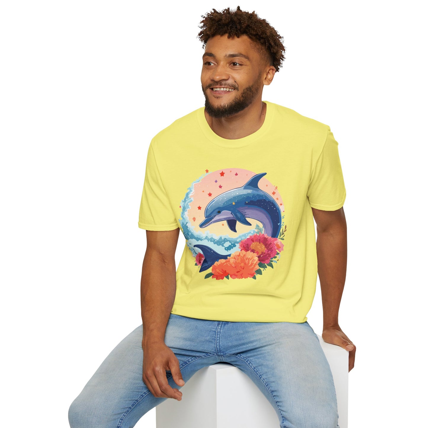 Dolphin Shirts, Shirt with Dolphin, Fish Tee Shirt, Animal Shirt