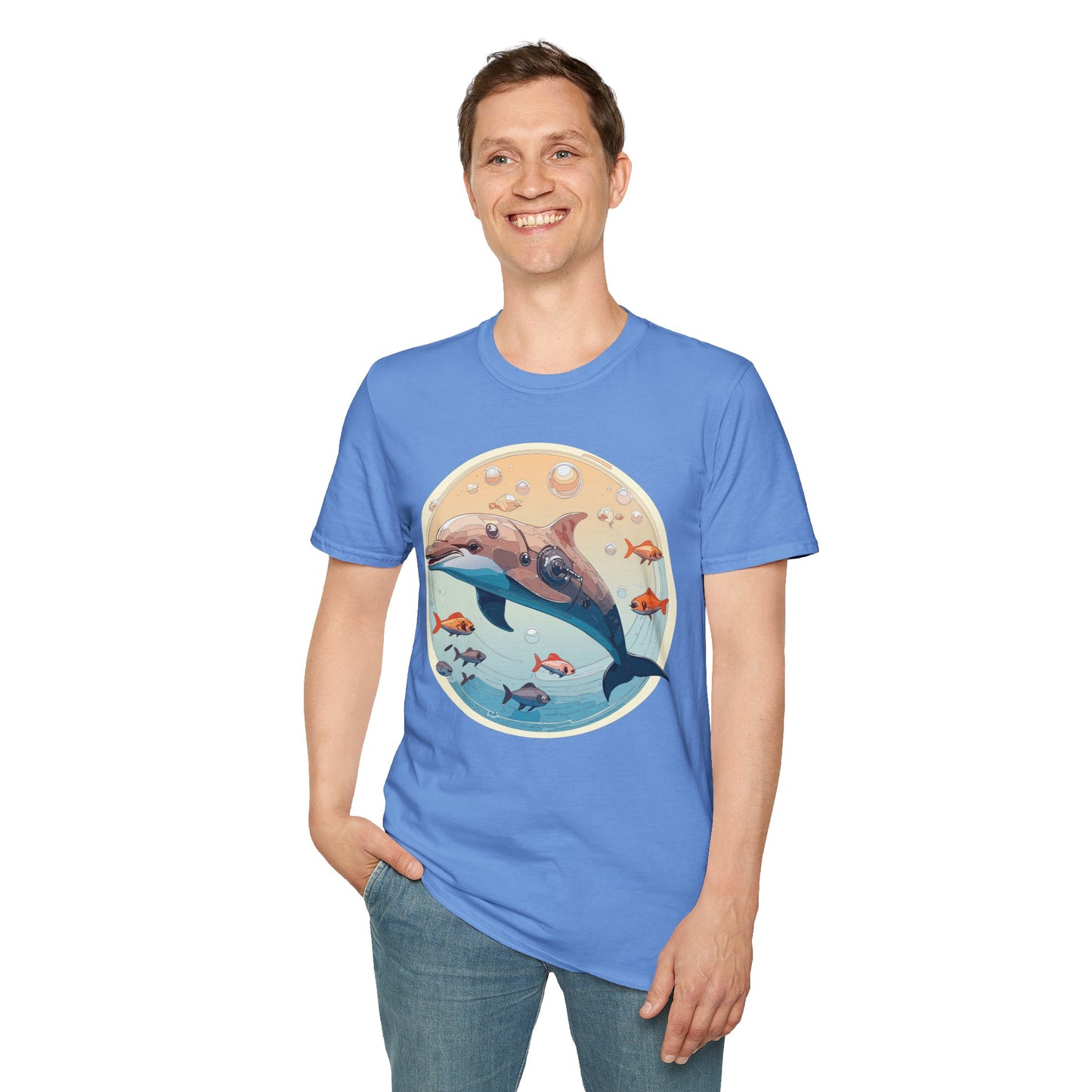 Dolphin Shirts, Shirt with Dolphin, Fish Tee Shirt, Animal Shirt