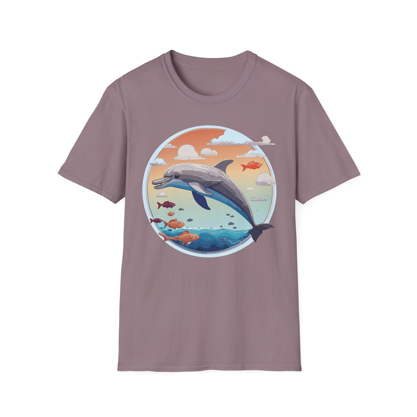 Dolphin Shirts, Shirt with Dolphin, Fish Tee Shirt, Animal Shirt