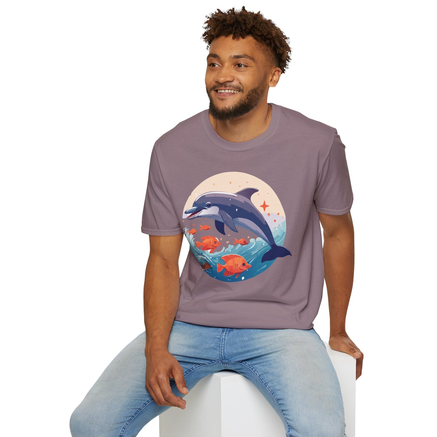 Dolphin Shirts, Shirt with Dolphin, Fish Tee Shirt, Animal Shirt