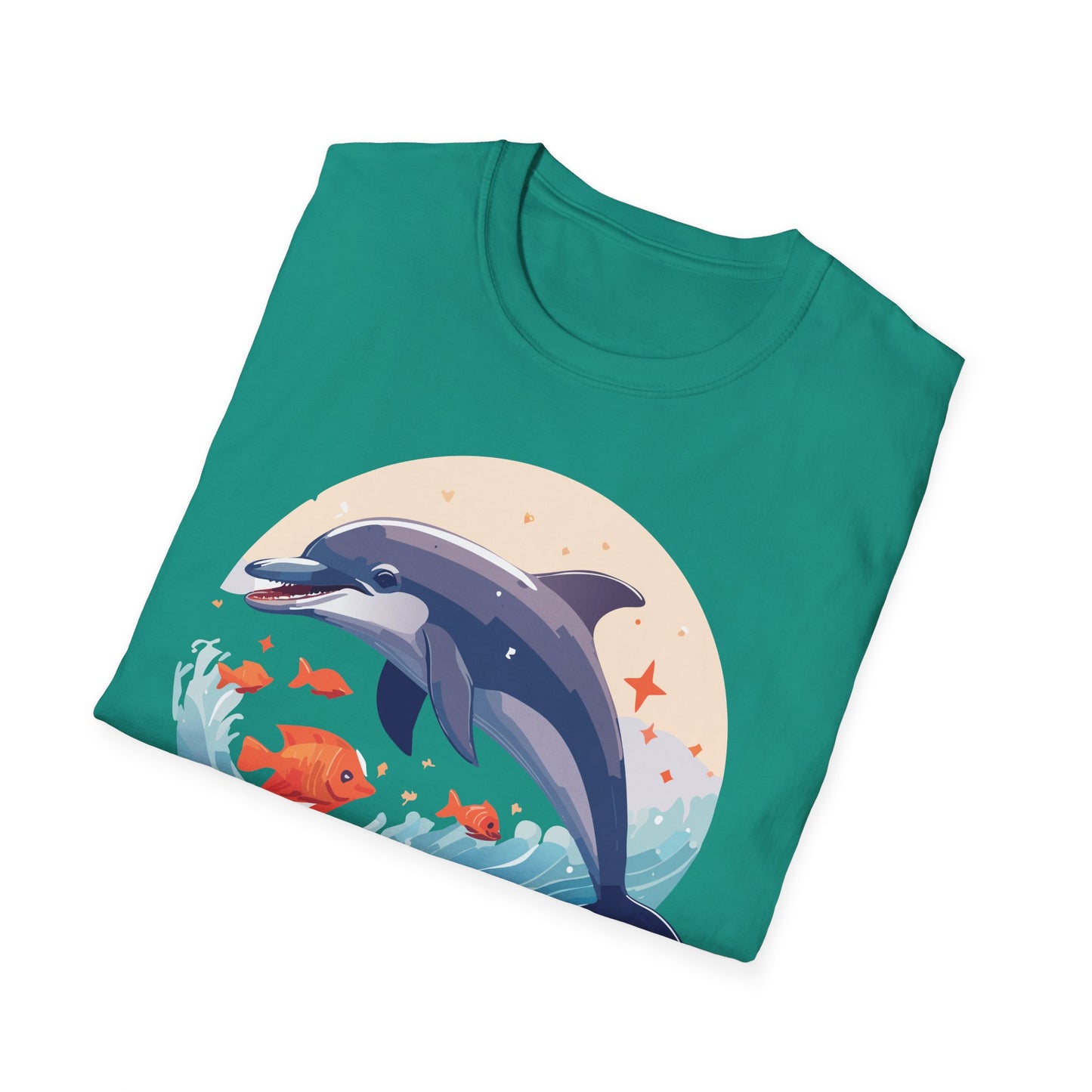 Dolphin Shirts, Shirt with Dolphin, Fish Tee Shirt, Animal Shirt